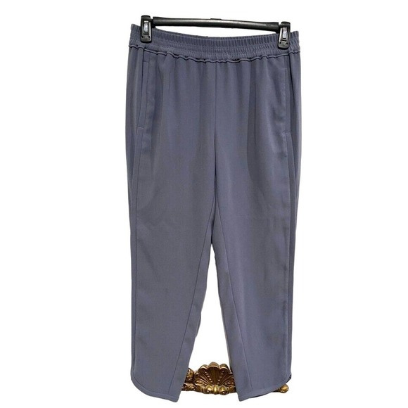 J Crew - Gray Elastic waist, pockets long women's pants size 8 (Medium) - Picture 1 of 4
